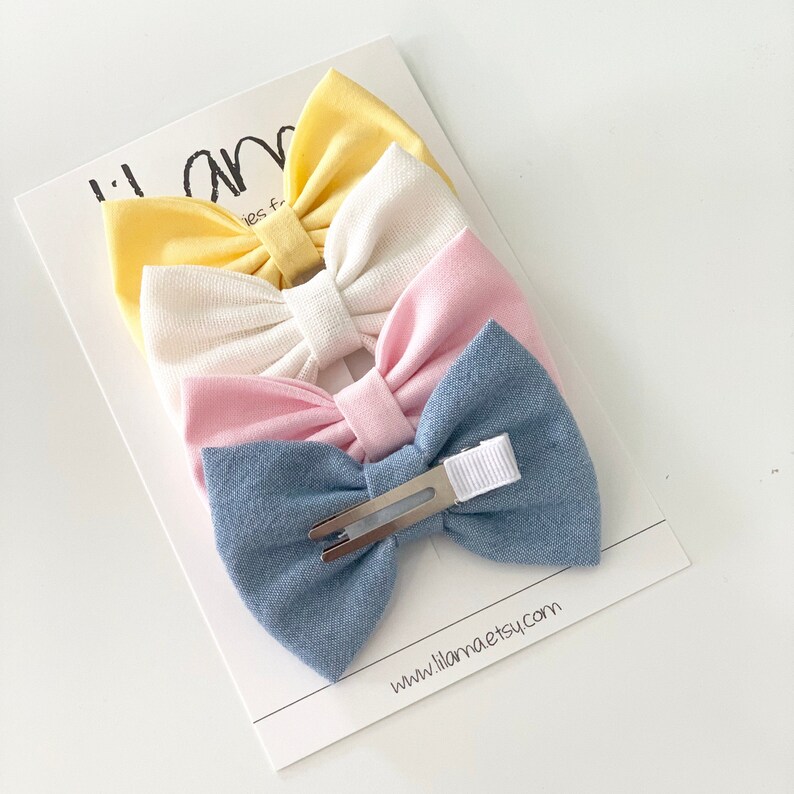 Baby Girl Bows Headbands Baby Bows Clips Spring Headbands Etsy