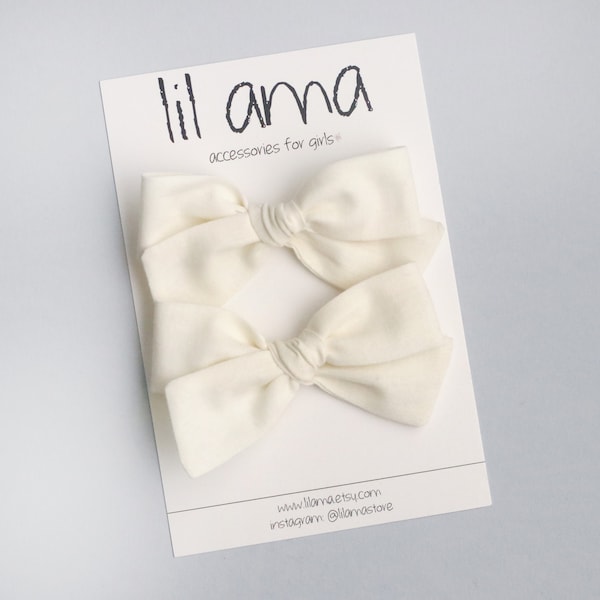 Ivory Hair Clips Etsy