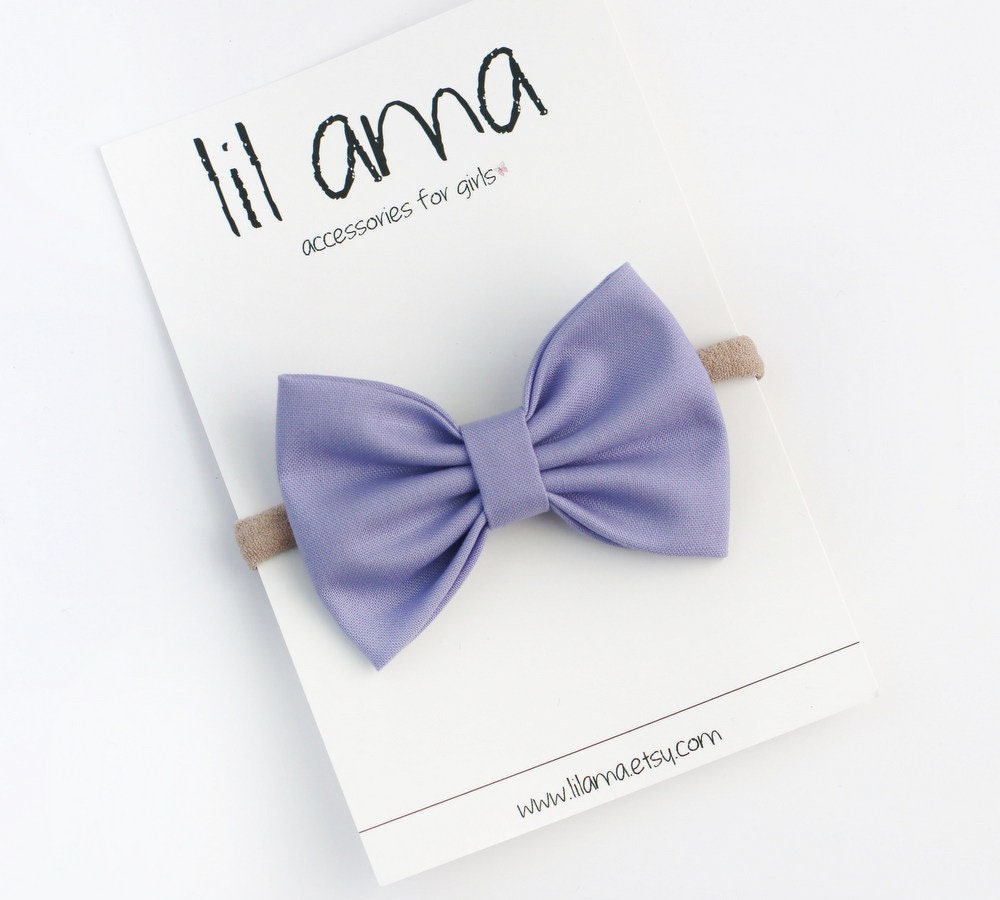 Lavender Baby Headband - Baby Bow Headband - Newborn Headband - Purpl…