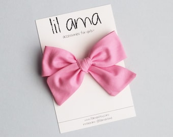 Bubblegum Pink Baby Bow Headband: Girl Hair Bow