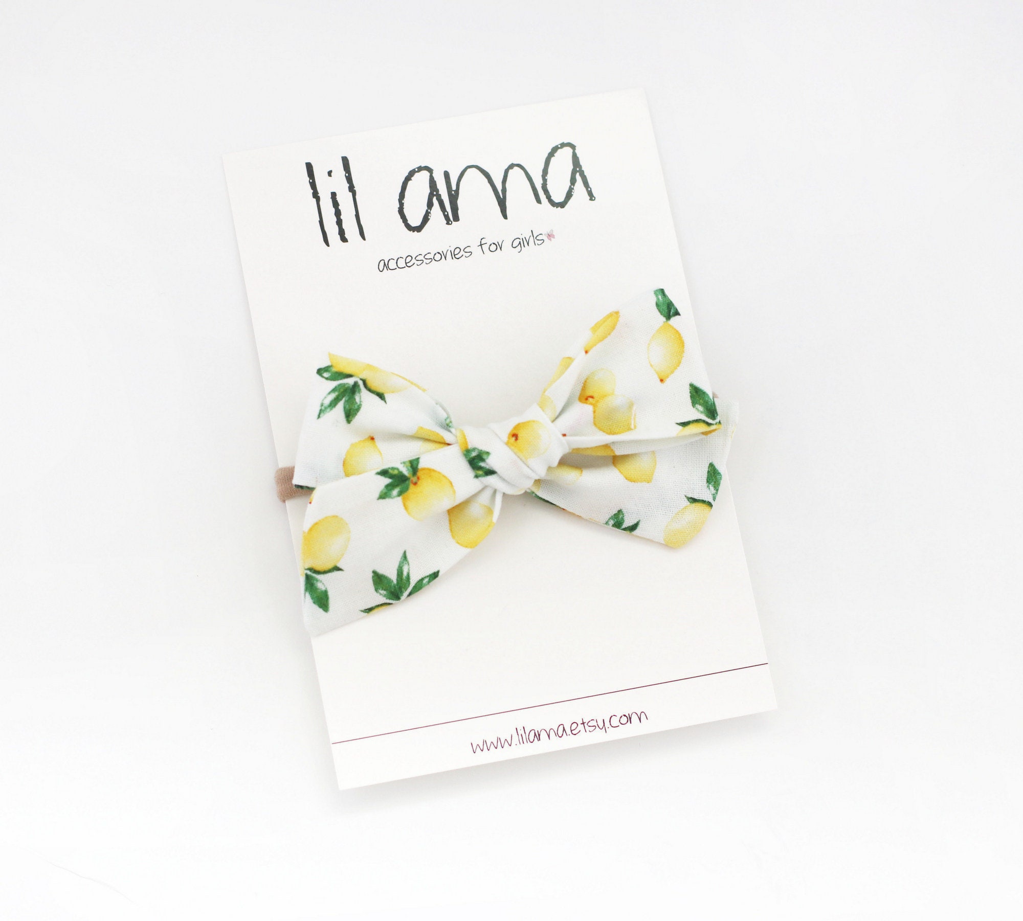 Lemon Baby Bows - Lemon Bow Headband - Bow Clip - Baby Headbands -  N…