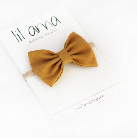 mustard baby headband