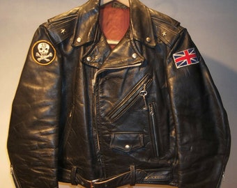Highway Rider Jacket Mens Vintage Brando Motorcycle Leather Jacket