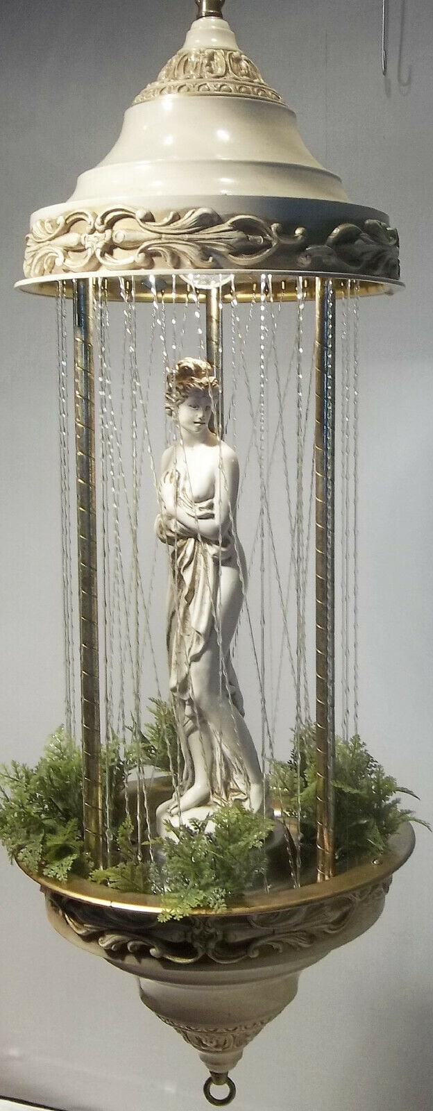 30 Vintage 1970s Mineral Oil Rain Hanging Swag Lamp Etsy