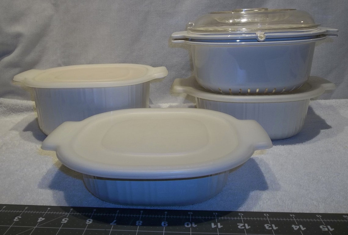 Vintage Rubbermaid Stacking Microwave Cookware Set Casserole Etsy