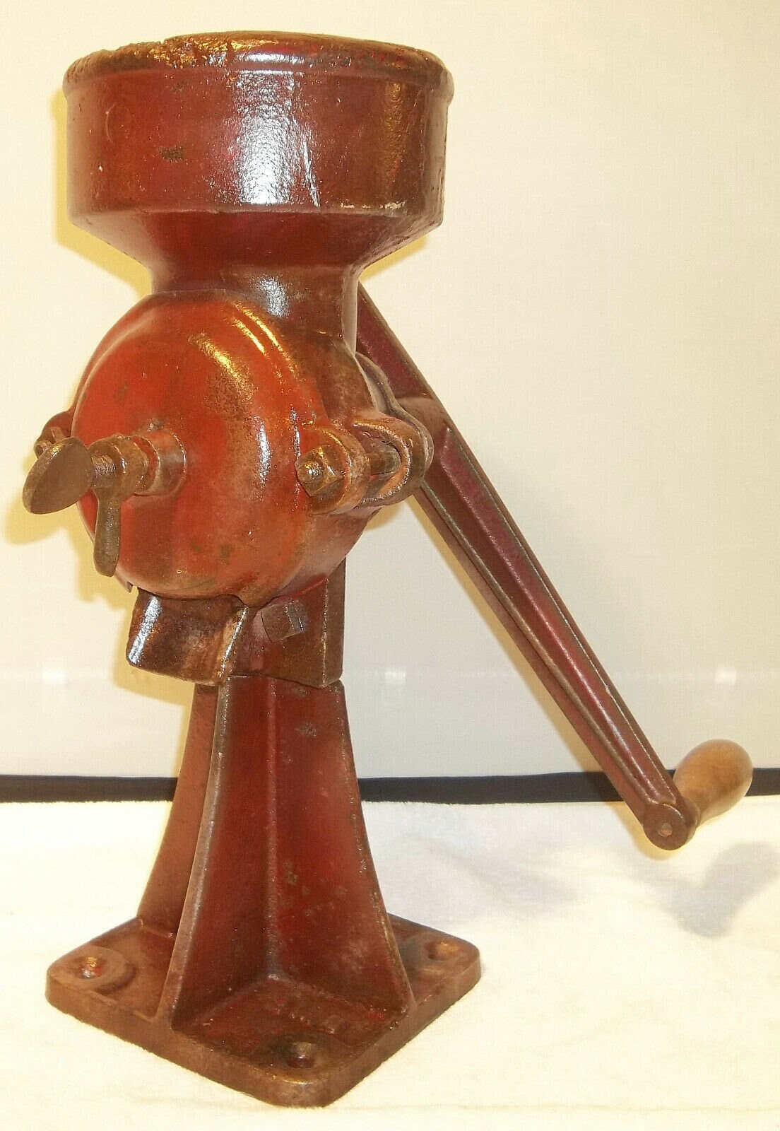 Large Antique Cast Iron Hand Crank Grain Wheat Corn Coffee Etsy