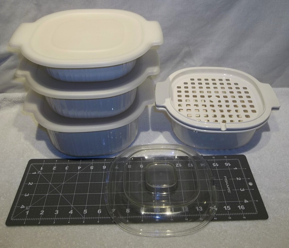 Vintage Rubbermaid Stacking Microwave Cookware Set Casserole Etsy