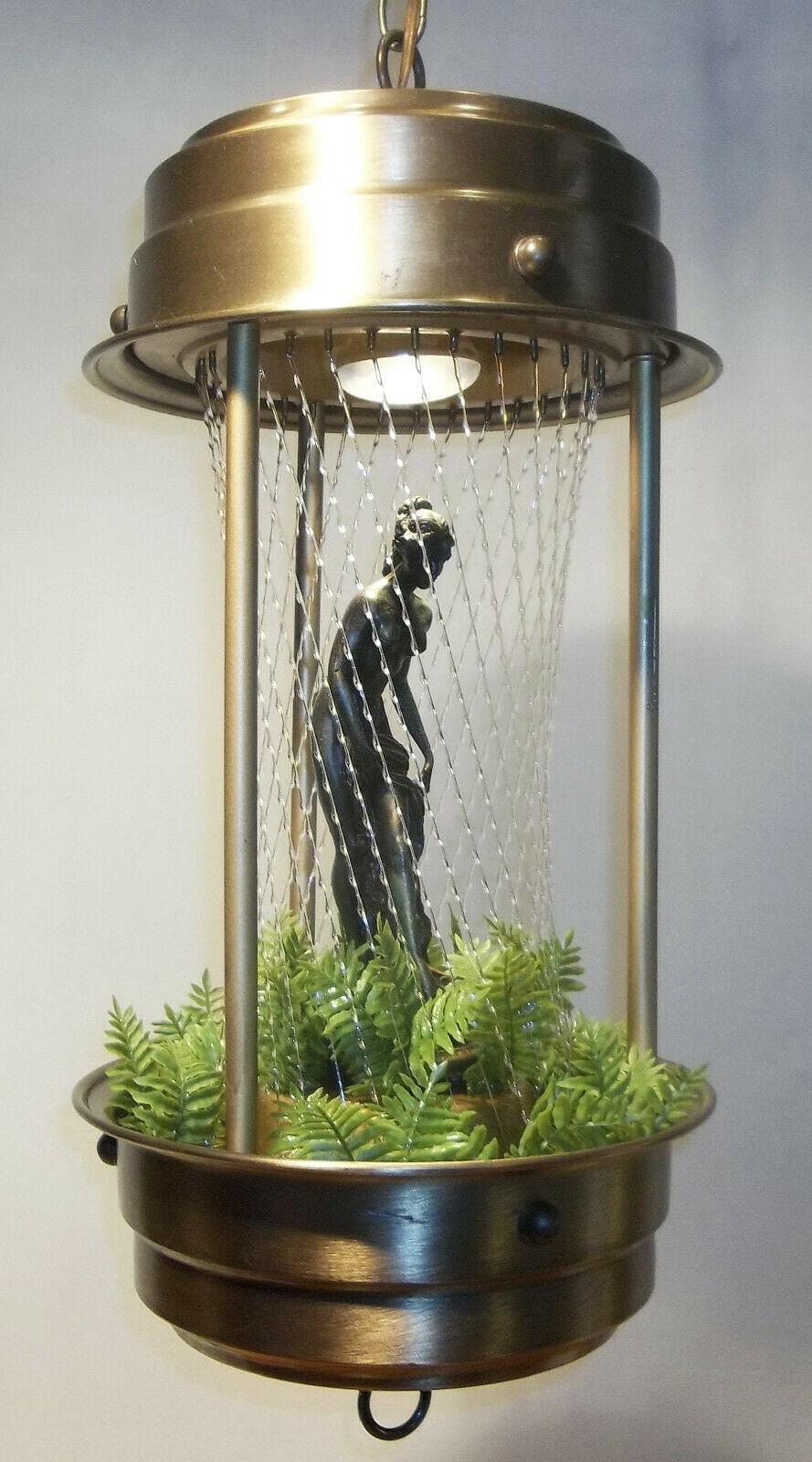Vintage 1970s Mineral Oil Rain Hanging Swag Lamp Looks Good Etsy