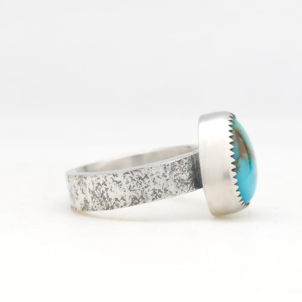ロイストン ターコイズリング ハンドメイド シルバーリング アメリカ製