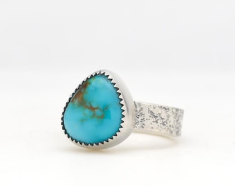 Royston Türkis Ring Handgemachter Silberring Made In USA Southwestern Schmuck