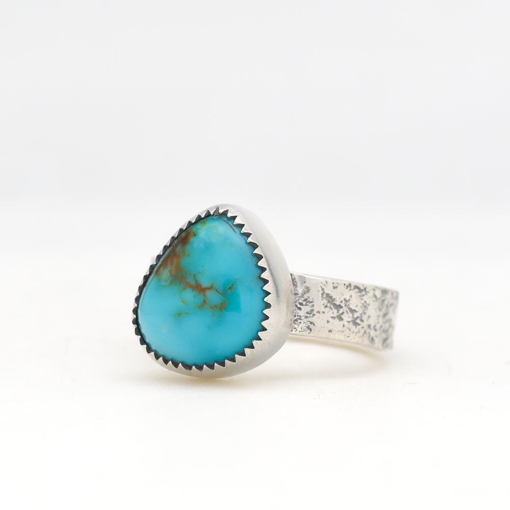ロイストン ターコイズリング ハンドメイド シルバーリング アメリカ製