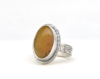 Blackjack Turquoise Ring Handmade Sterling Silver, Made In USA Polychrome Turquoise in Minimalist Modern Southwest Style,