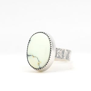 Ivory Creek Variscite Sterling Silver Ring Handmade in USA