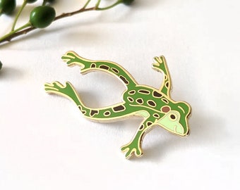 Northern Leopard Frog Hard Enamel Pin