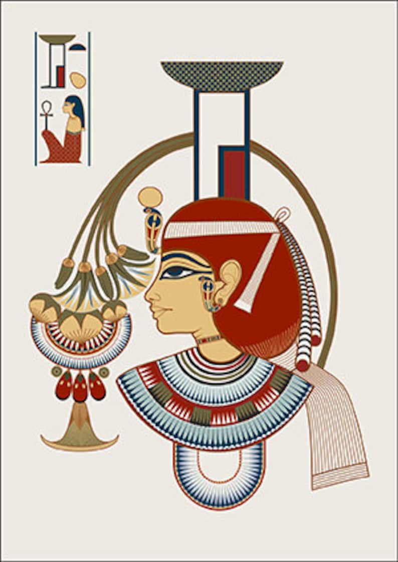 Postcard with the image of Egyptian Gods