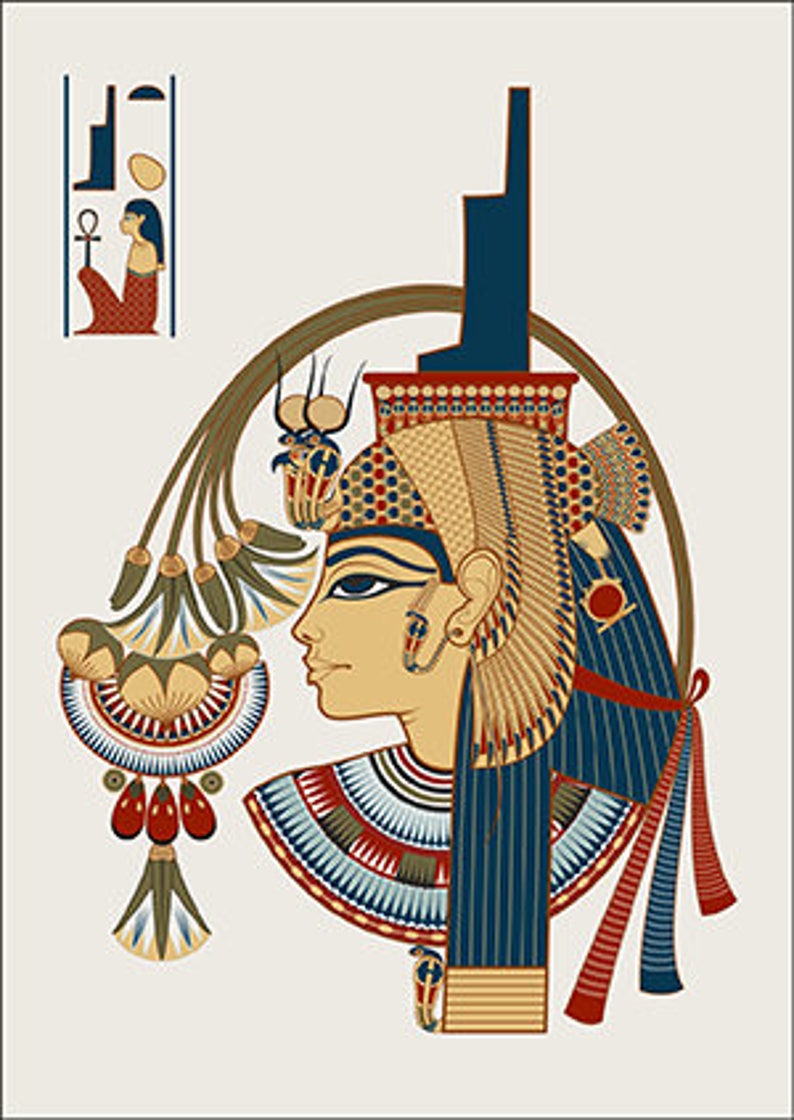 Postcard with the image of Egyptian Gods