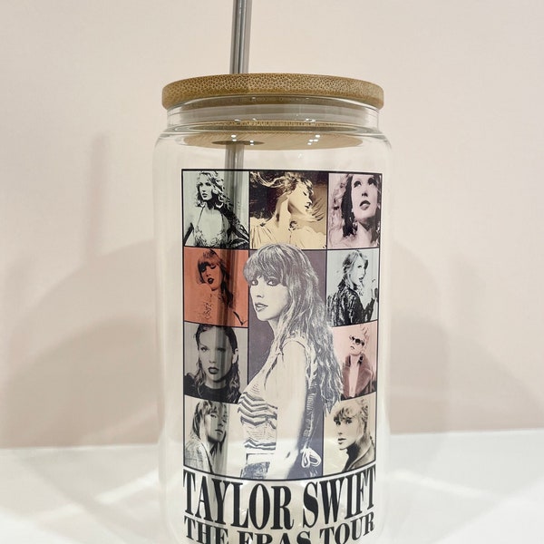 Taylor Swift Glass/Eras Tour Glass/Taylor Swift Gift/Taylor Swift Eras Tour/Eras Tour Merch/Taylor Swift Merch/Swiftie Gift/Swiftie Merch