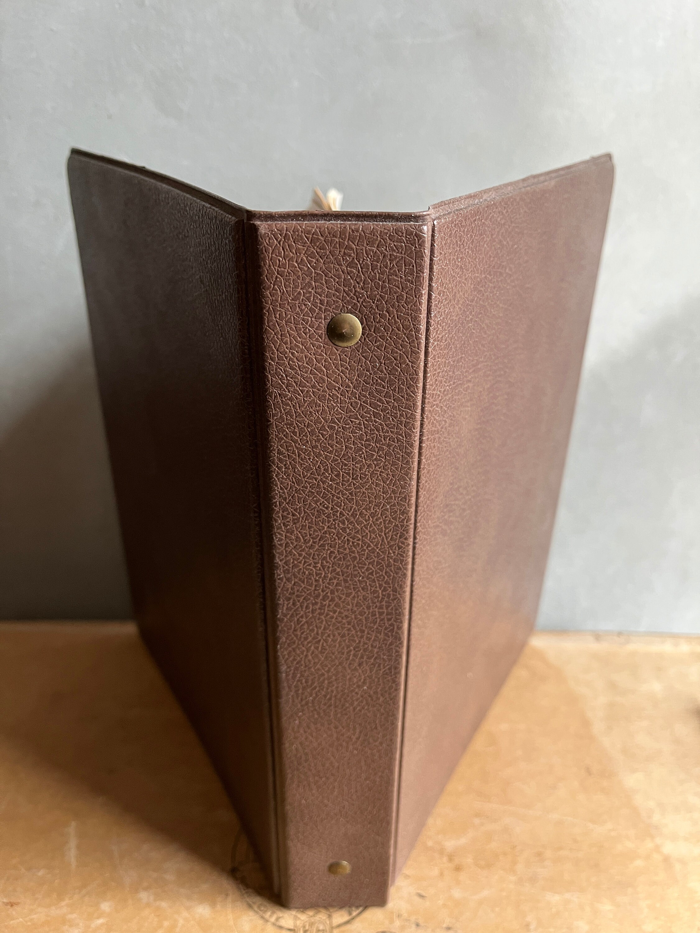Leather 2/3/4 Ring Binder , Leather Binder, Refillable Large Binder ,  Document Holder,a4 Tree of Life Binder, Leather Cover, Leather Folder 