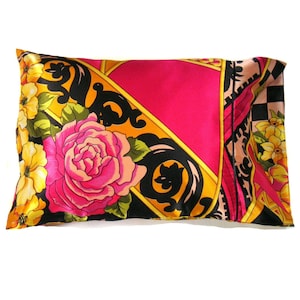 Bedroom Accent Pillow Satin. Decorative Bed Accent Pillow. 12&quot;x16&quot; Pillowcase. Neck Support Pillow. Washable. Pillow Cover.
