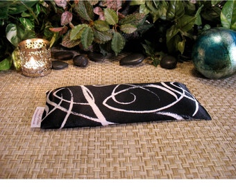 Almohada para ojos Savasana de lavanda, linaza orgánica, hecha a mano en EE. UU.