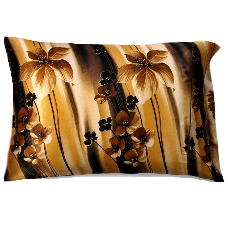 Satin Travel Pillow Bedroom Pillow Yellow Satin Accent Pillow. Romantic