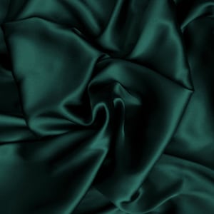 Hunter Green Satin Pillowcases. Standard, Queen, King, Body Pillow. Silky Smooth.