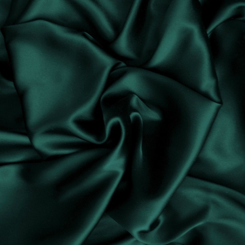 Hunter Green Satin Pillowcases. Standard Queen King Body Etsy