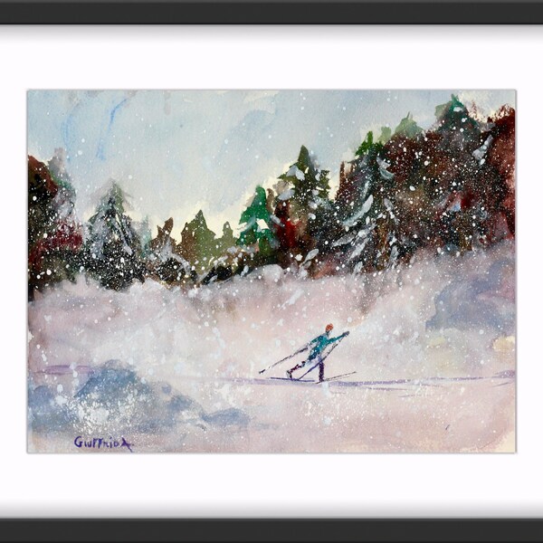 Cross Country Skier Etsy