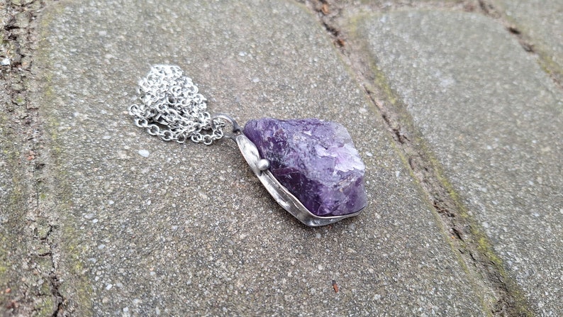 Handmade Anhänger, Geschenk für sie, Amethyst Bild 1