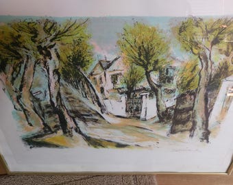 Vtg 70s Ira Moskowitz Lithograph Pencil Signed