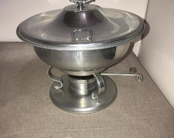 Vtg Beunilum Chafing Dish Warmer Complete