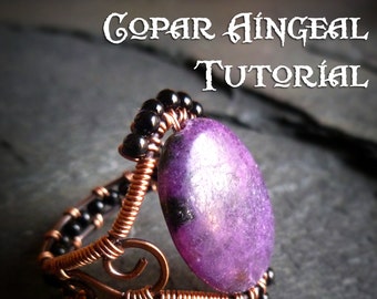 TUTORIAL - Wire Jewelry Tutorial - Wire Wrapped Adjustable Ring - Oval Ring - Wire Wrapped Ring Lesson - PDF Instantly Available - DIY