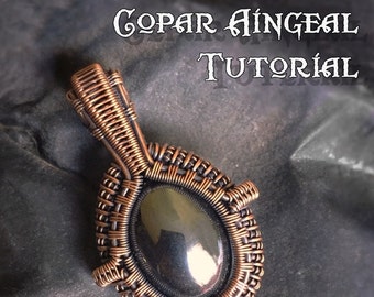 Tutorial de pingente de cabochão com fio enrolado: padrão de joia (PDF)