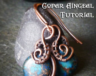 Zelfstudie draadgewikkelde zee-egeloorbellen: muntkralenpatroon (pdf)