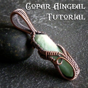 TUTORIAL - Ornamental Cage Wrap - Pendant Lesson - Wire Wrapped Point Necklace - Crystal Point Wrap or Stone Doublle Terminated Wire Weave