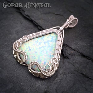 TUTORIAL Dragon Gate Pendant Wire Wrapping Jewelry Pattern Teardrop Cabochon Wire Wrapped Gemstone Lesson Wire Wrap Stone image 4