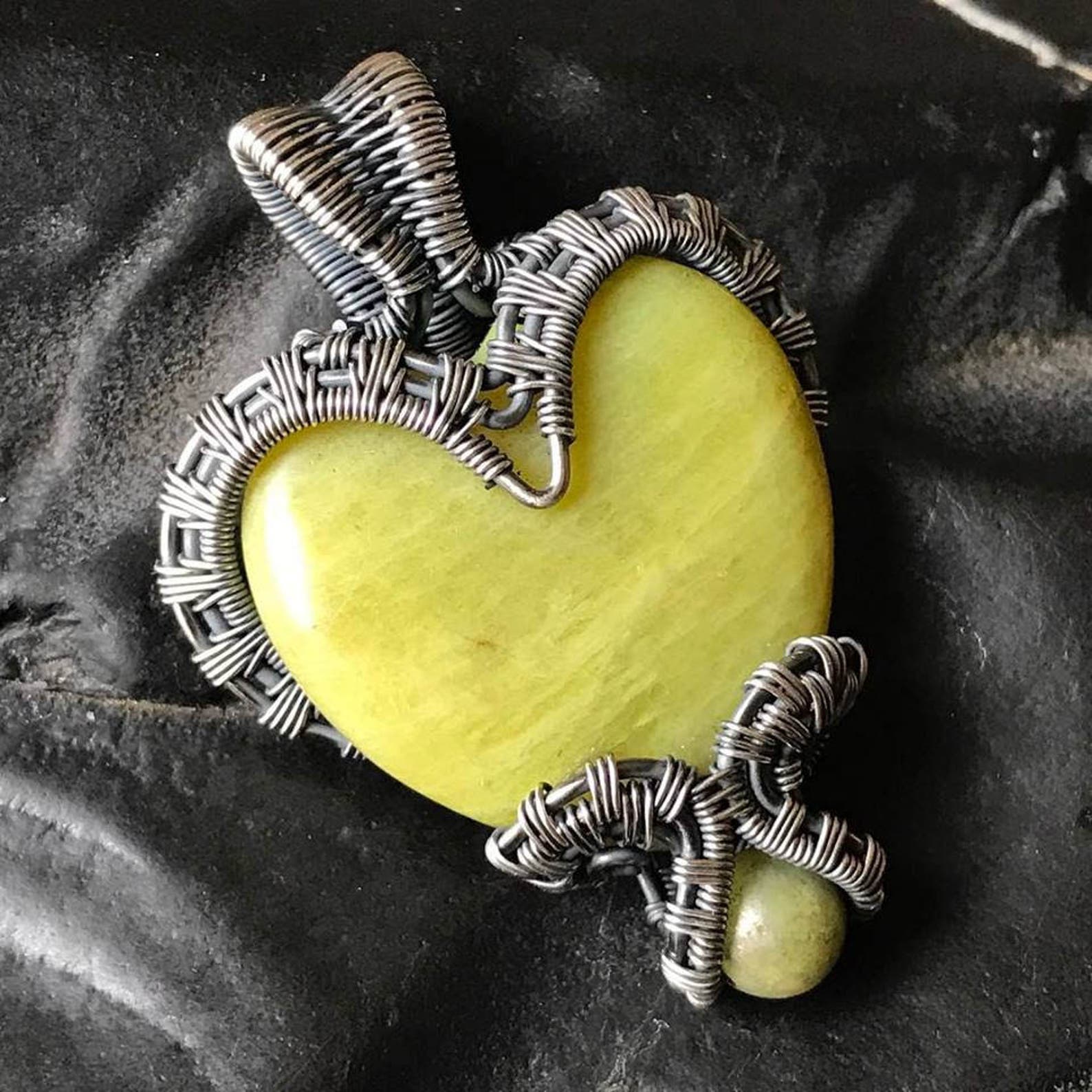 TUTORIAL Bottled Heart Pendant Wire Wrapping Jewelry Etsy