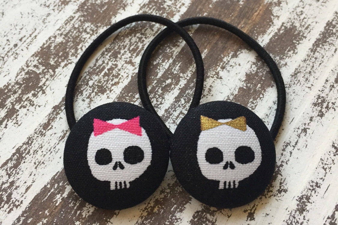 Skull Ponytail Holder Halloween Hair Clip Cinco De Mayo Hair - Etsy Skull Ponytail Holder Halloween Hair Clip Cinco De Mayo Hair - Etsy