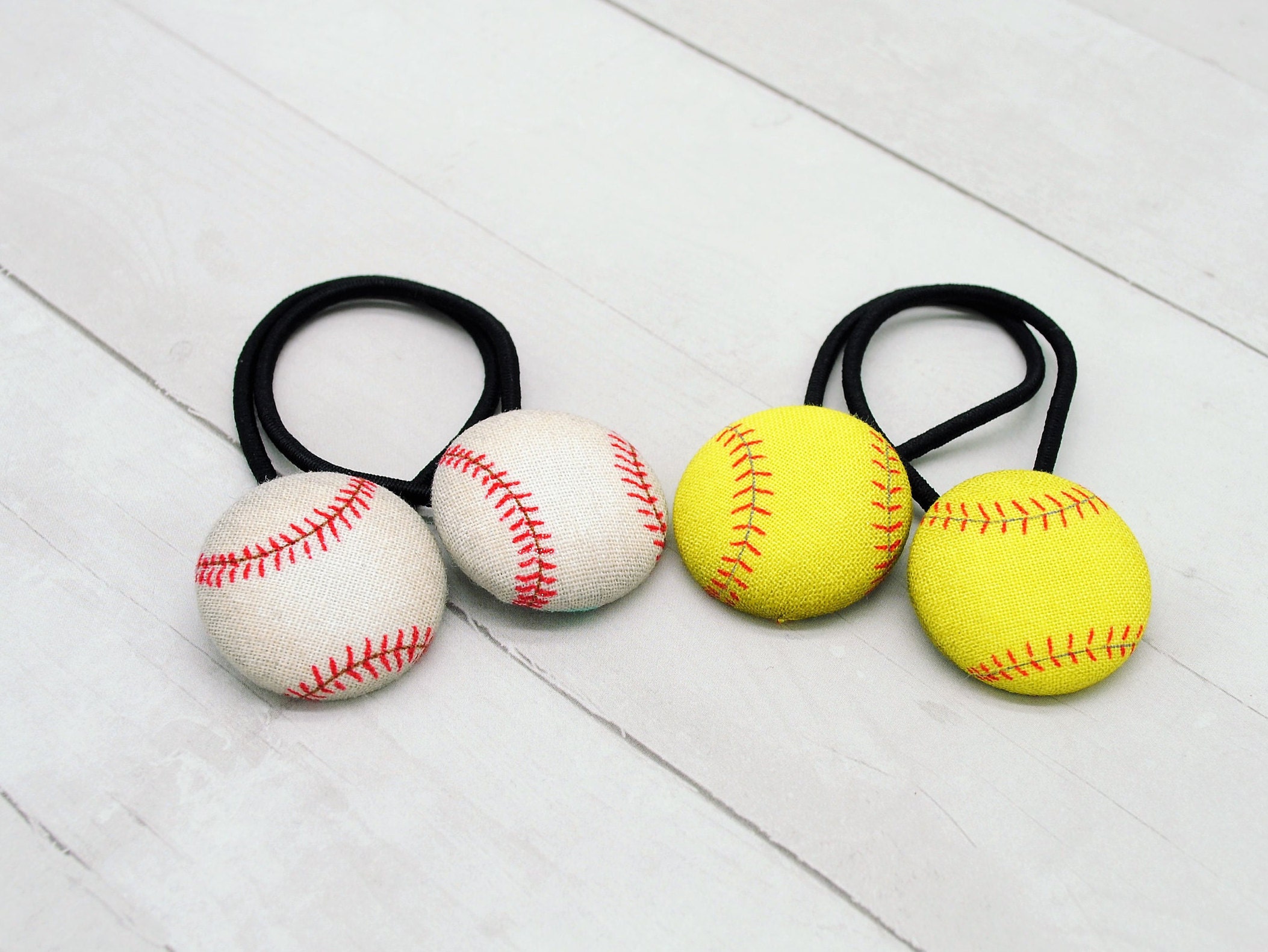 Softball Hair Tie Softball Ponytail Holder Softball Coach Etsy