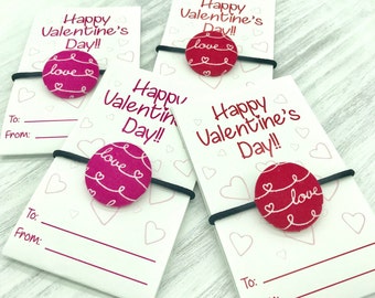 Kids Valentines, Valentines for School, Class Valentine, Valentines Day Card, Preschool Valentine, Valentine Party Favor, Classroom Favors