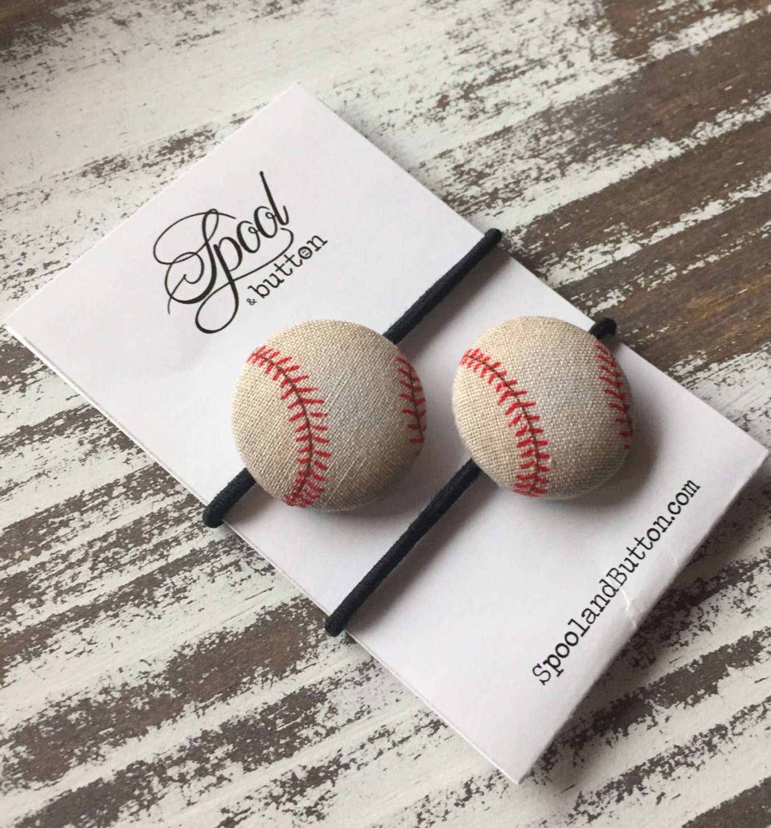 Baseball Ponytail Holder Softball Hair Tie Baseball Mom Etsy