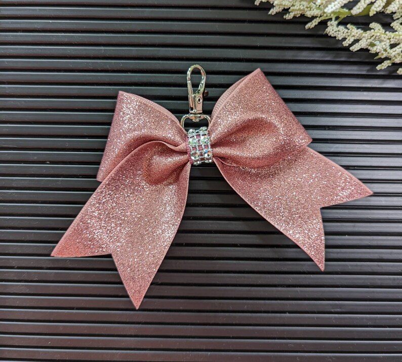 Mini Cheer Bow Keychain, Cheerleader Gift, Cheer Key Chain, Cheer Bag ...