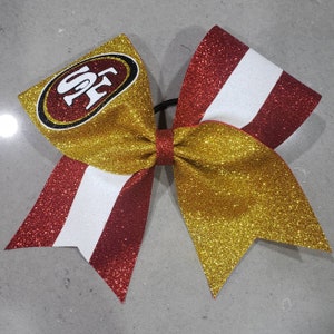 49ers Cheer Bow