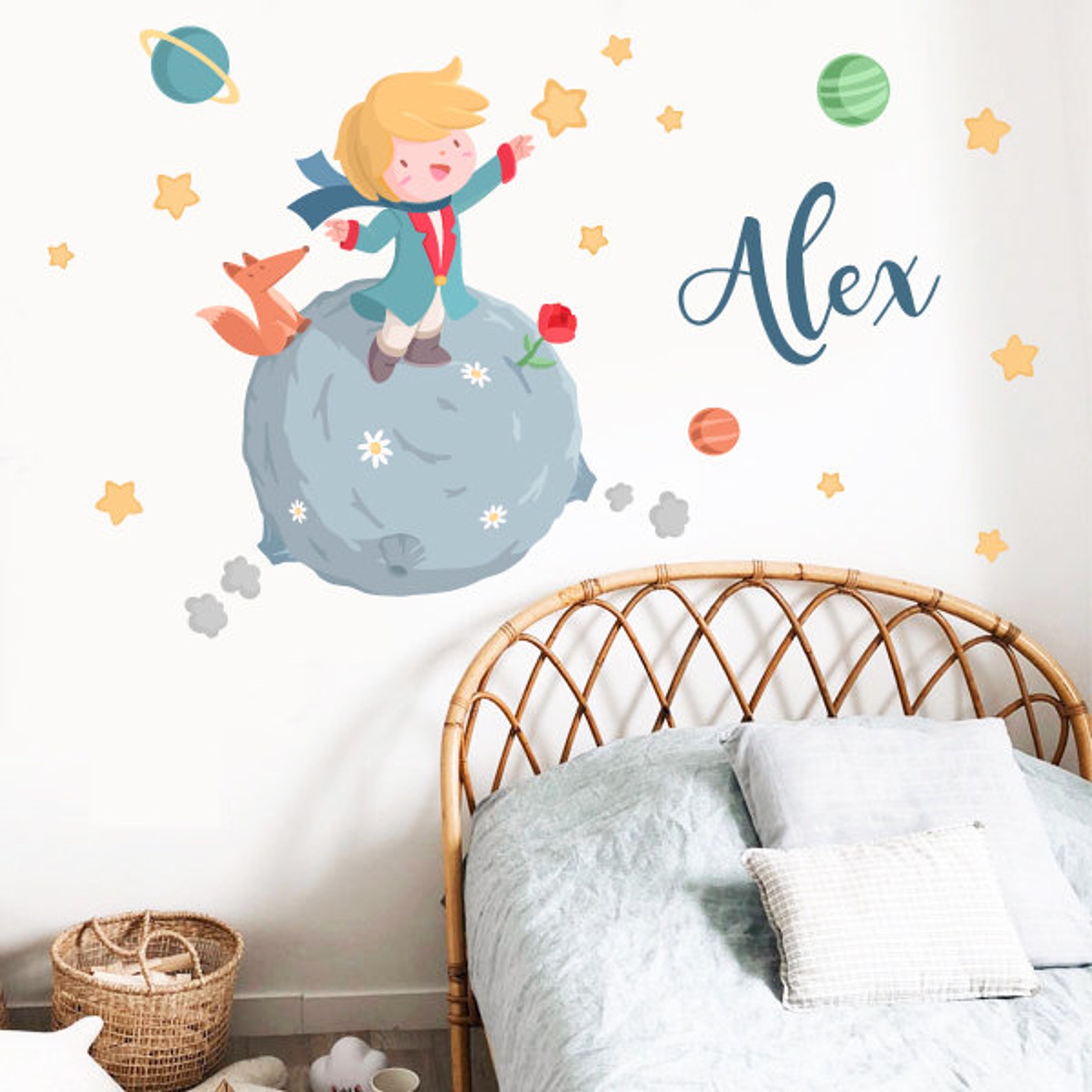 Little Prince Nursery Wall Decal | Baby Room Decor | Kids Wall Sticker ...