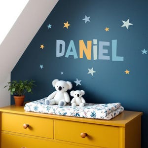 Vinilo infantil Unicornio soñador para niñas-  Pegatinas de pared de unicornio