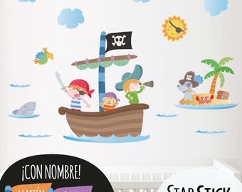 Baby Pirates Baby Wall Stickers - Children's Wall Stickers