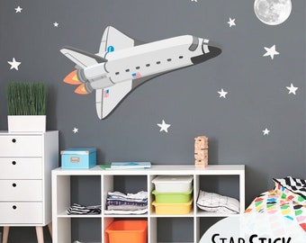 Kids wall sticker Space Shuttle - Children's decorative wal sticker