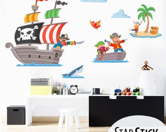 Pirates of the treasure - Stickers for children
