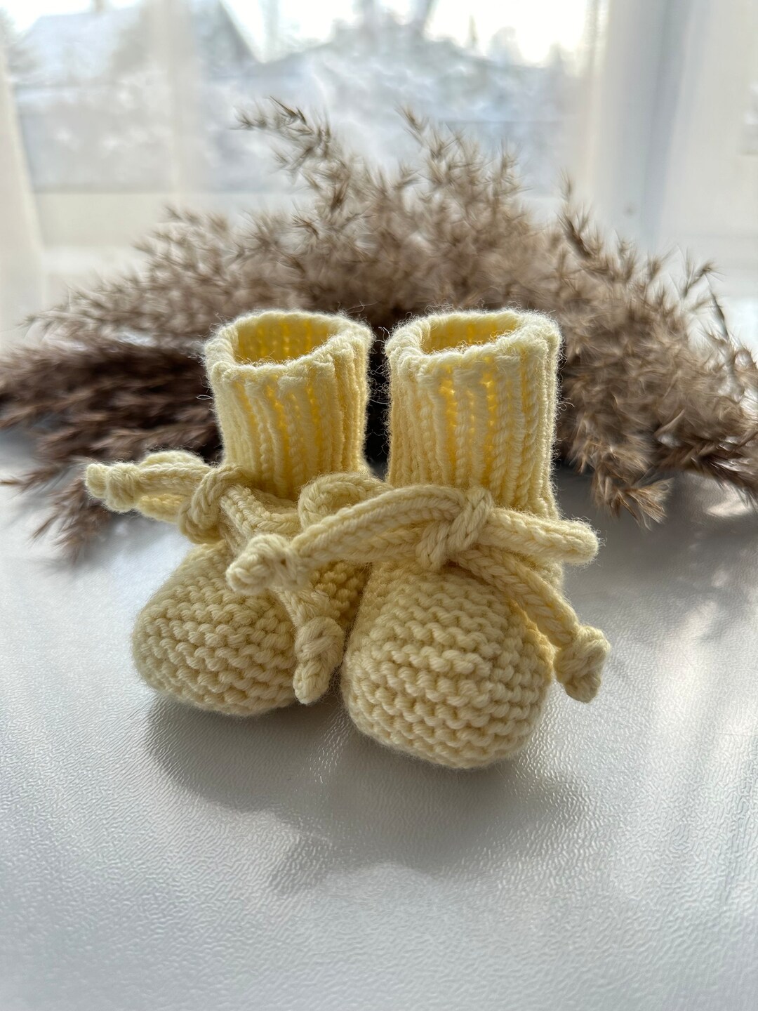 Newborn Merino Boots, Wool Warm Socks for Girl Boy, Infant Baby Yellow Socks Etsy
