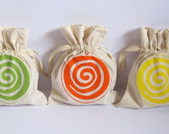 Lollipop Spiral coasters - set of 6 - perfect gift